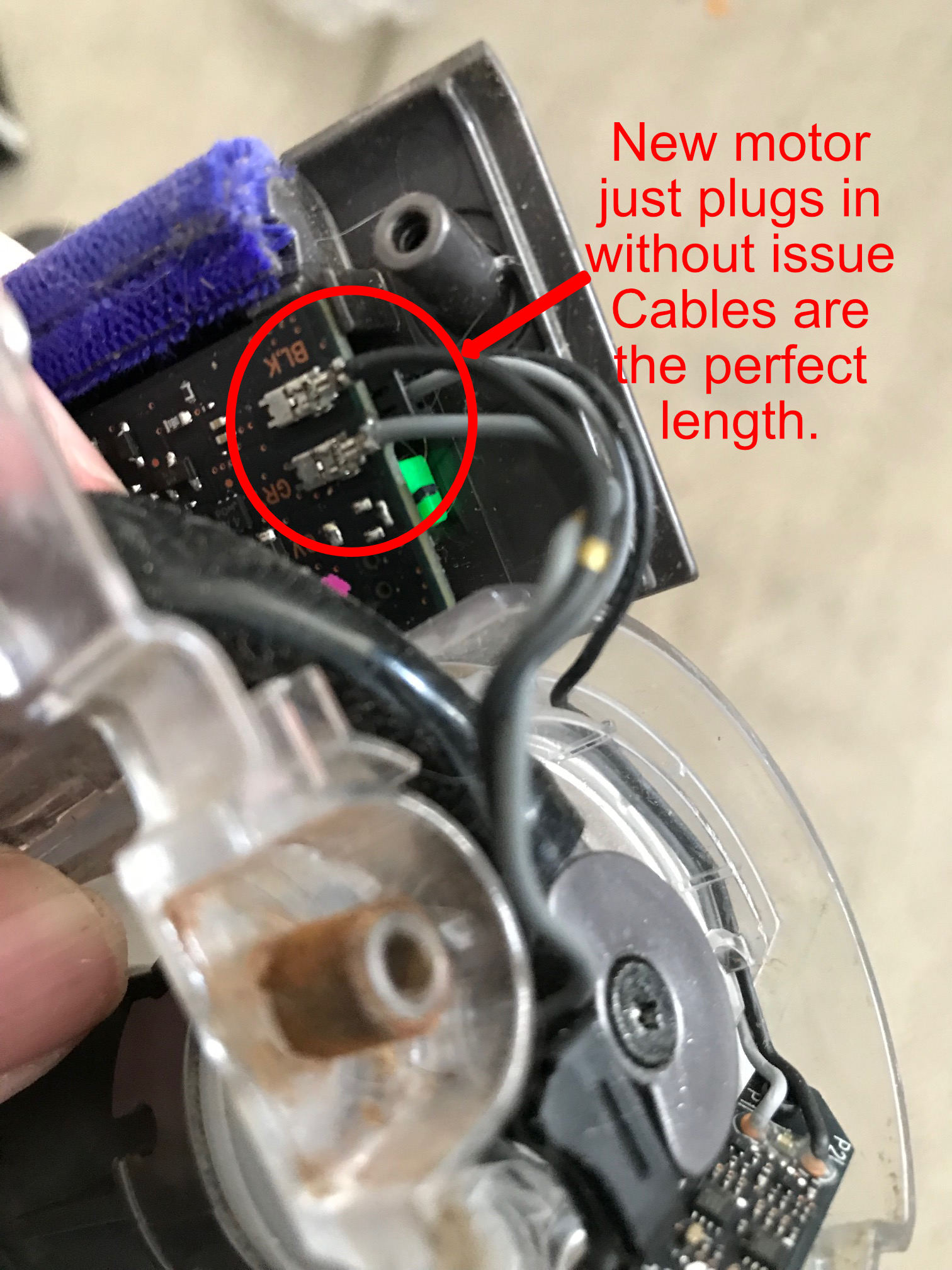 Dyson V15 Laser head power connection diagram